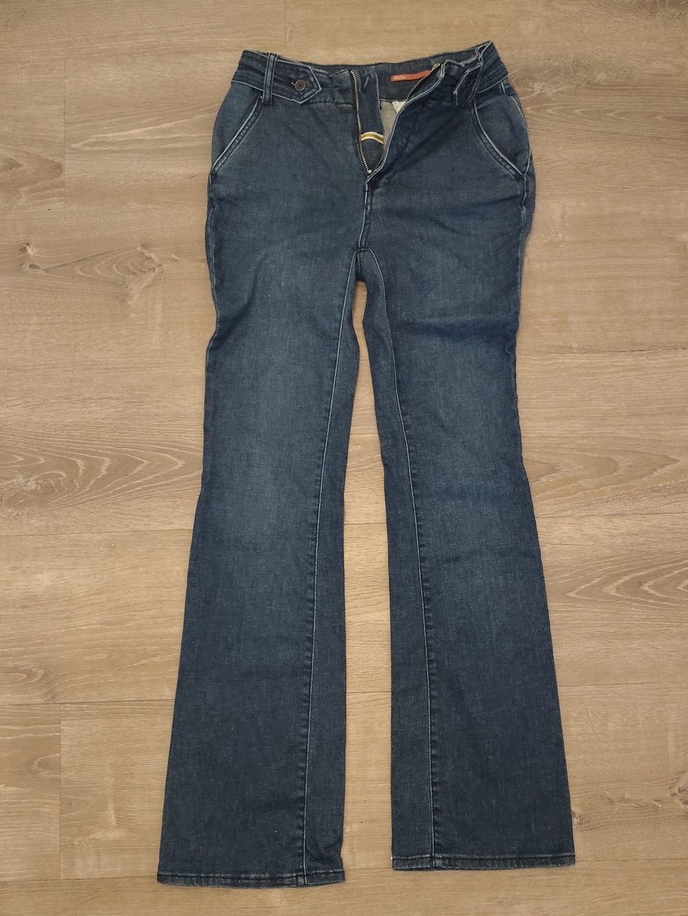 Pilcro Dark Blue Wide-Leg Jeans